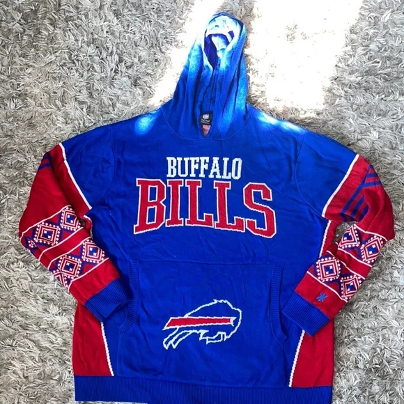 Exclusive Buffalo Bills Sweater Hoodie - Picture 1 of 7